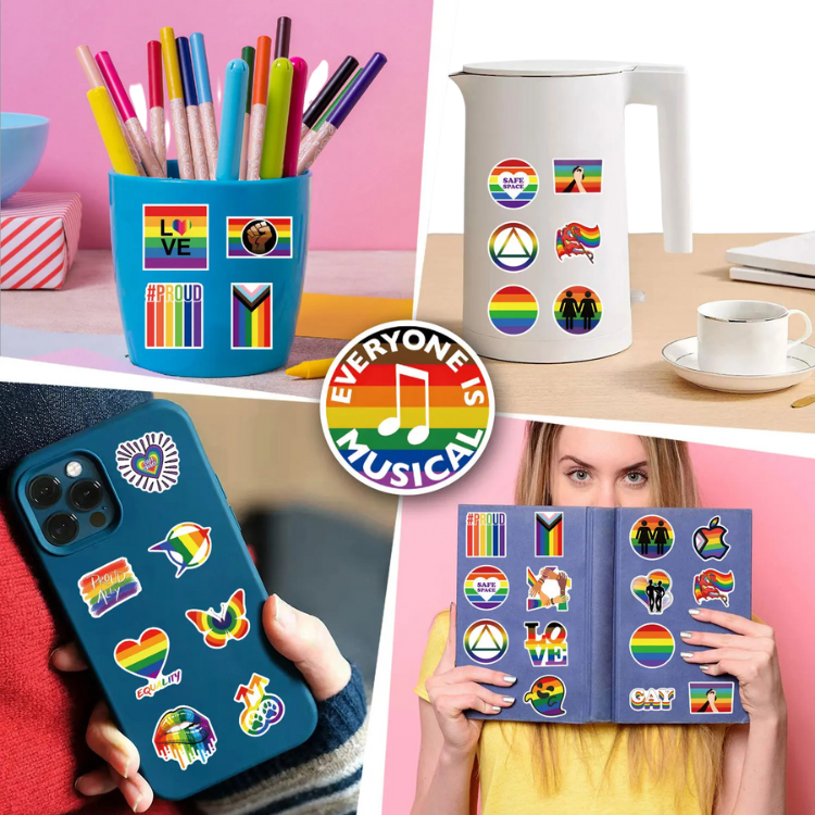 Lucky Dip Collection Of 100 Random LGBT Pride Stickers!