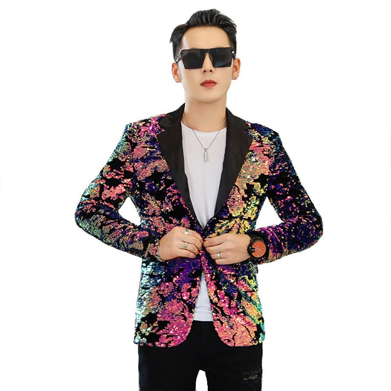 Fabulous Shimmer Sequined Blazer