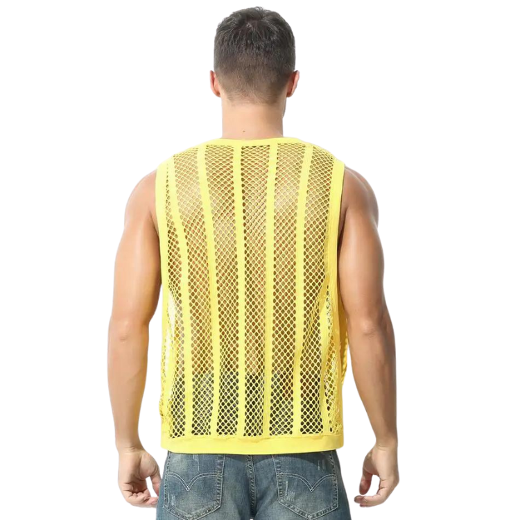 Men's Casual Hollow Out Sexy Tank Top