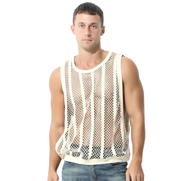 Men's Casual Hollow Out Sexy Tank Top