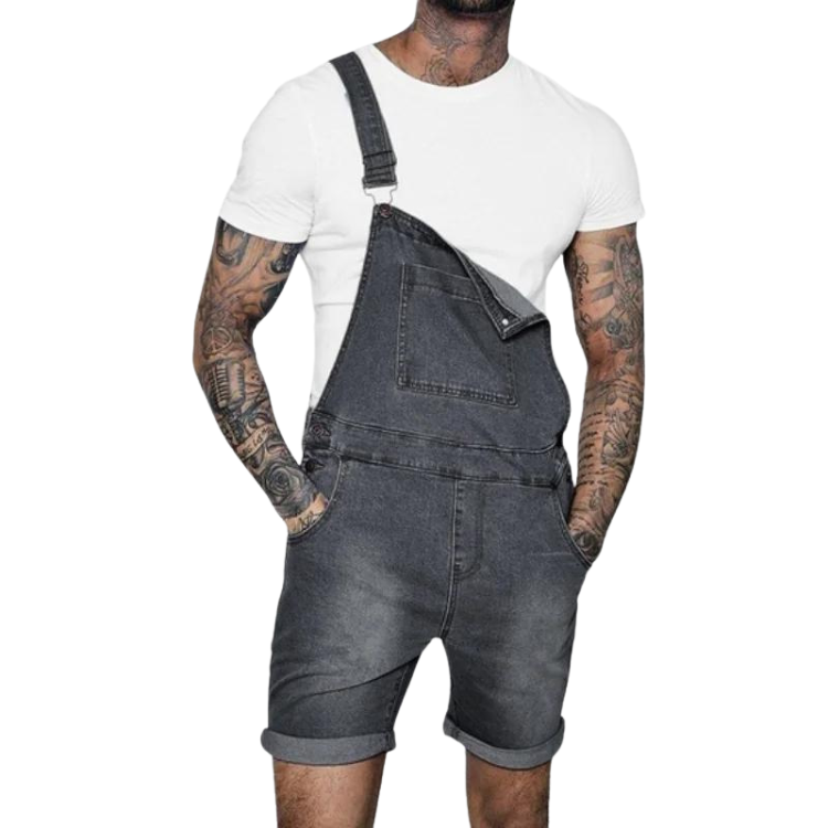 Men's Denim Pocket Romper