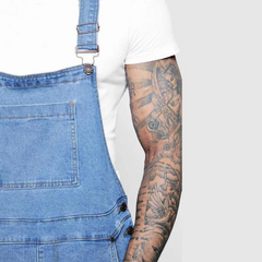 Men's Denim Pocket Romper