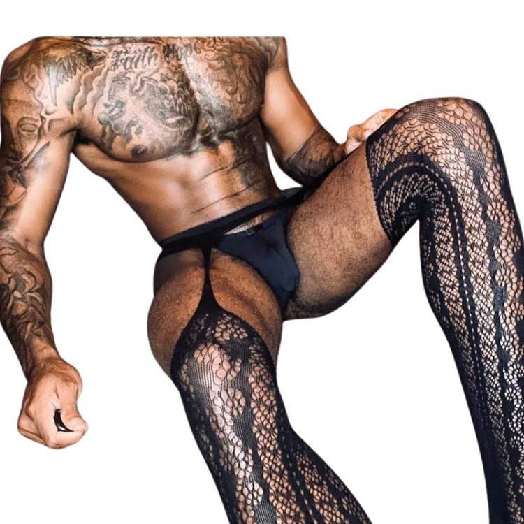 Men's Transparent High Elastic Stockings