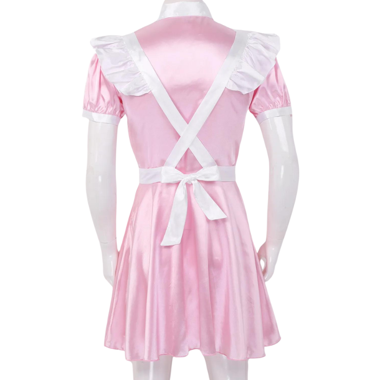 Mens French Maid Sissy Dress With Apron Set