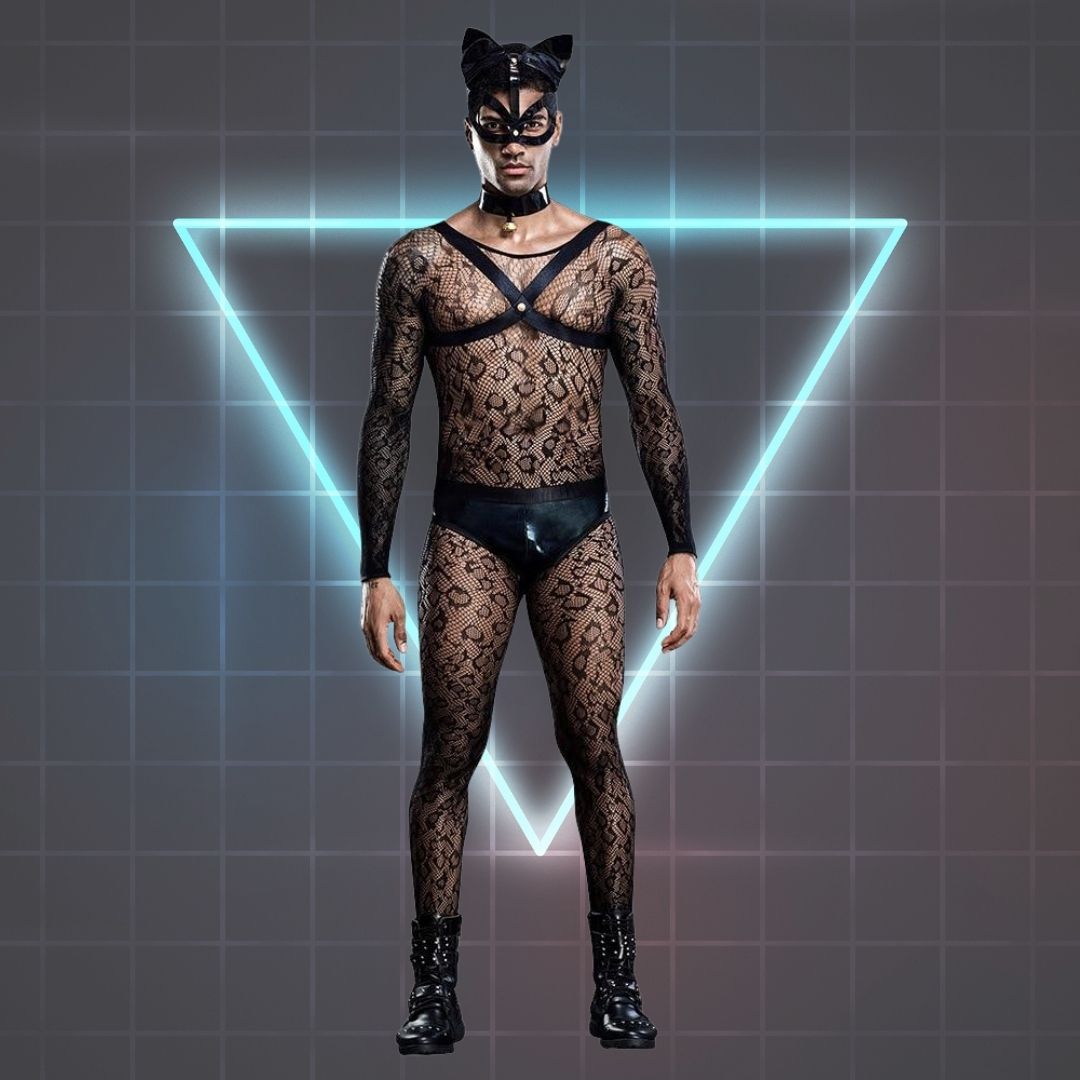 Mesh Gay Cat Costume