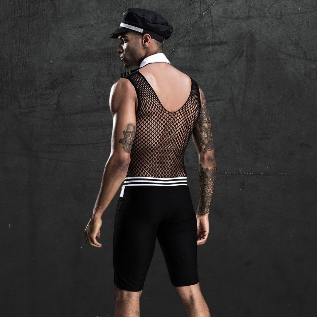 Mesh Gay Pilot Costume