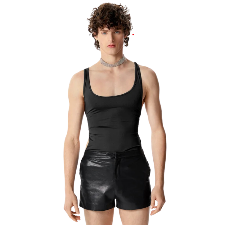 Mesh Gay Simple Bodysuit