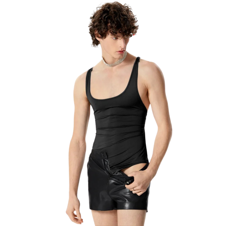 Mesh Gay Simple Bodysuit