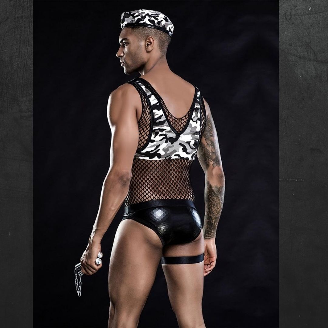 Mesh Gay US Army Costume