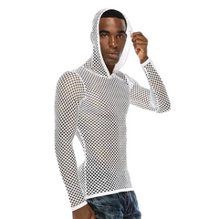 Mesh Hooded T-Shirt