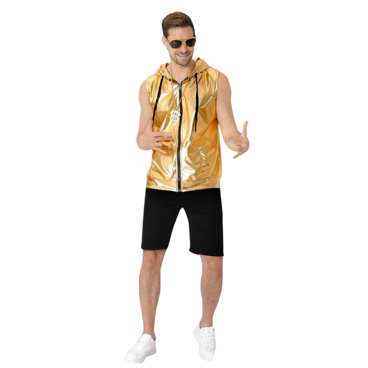 Metallic Zip-Up Klub Kid Vest