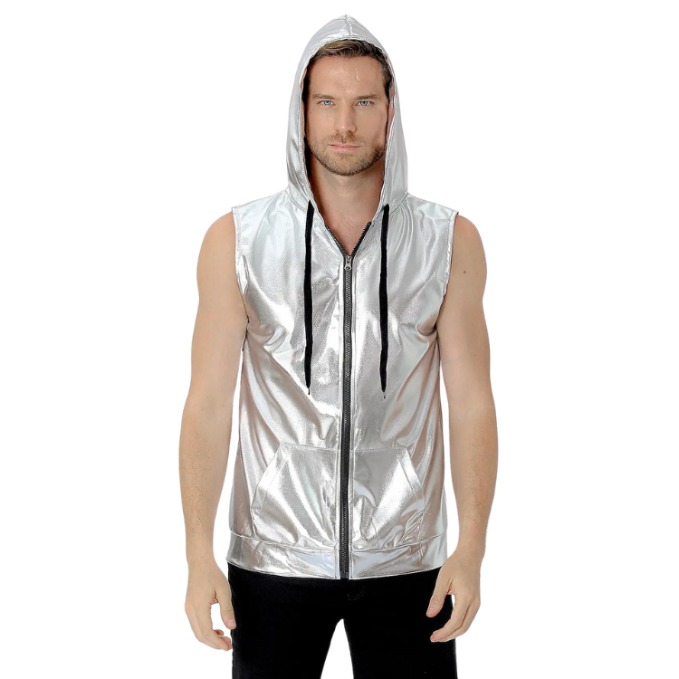Metallic Zip-Up Klub Kid Vest