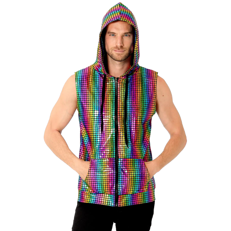 Metallic Zip-Up Klub Kid Vest