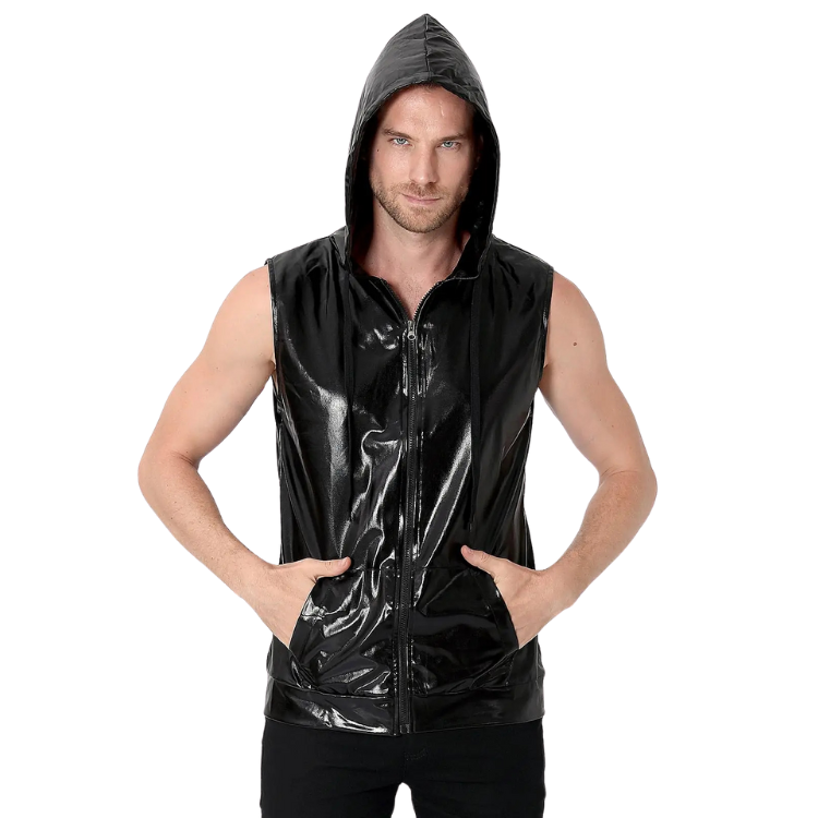 Metallic Zip-Up Klub Kid Vest
