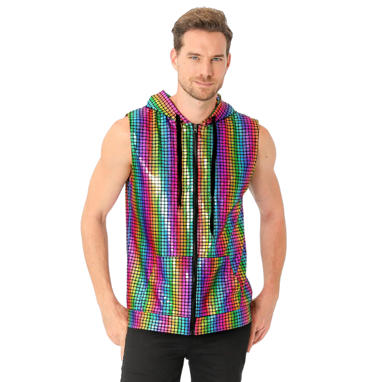 Metallic Zip-Up Klub Kid Vest