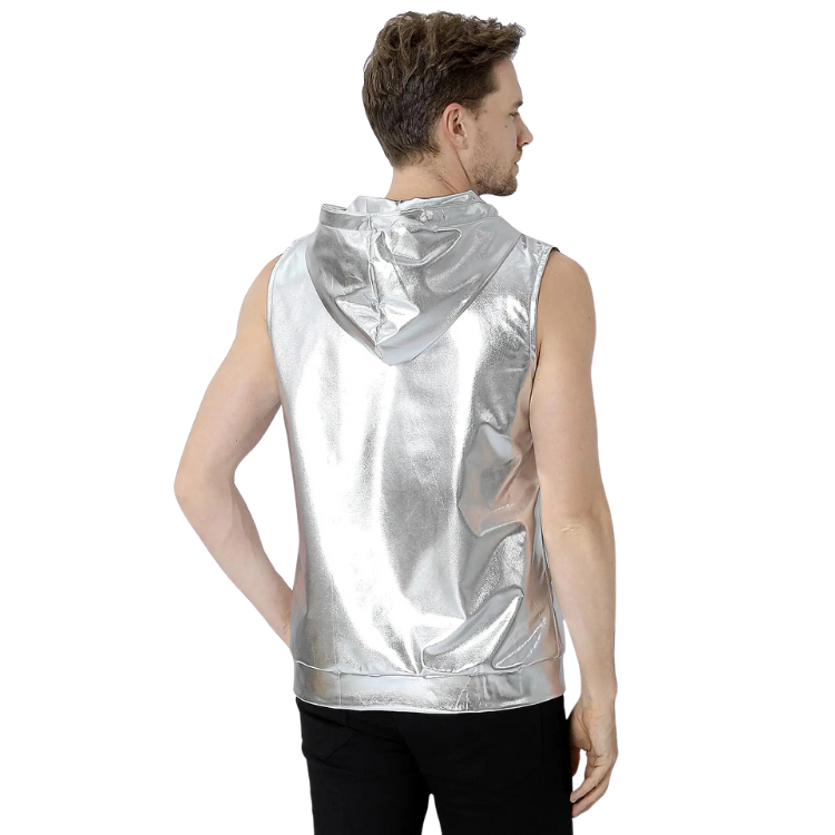 Metallic Zip-Up Klub Kid Vest