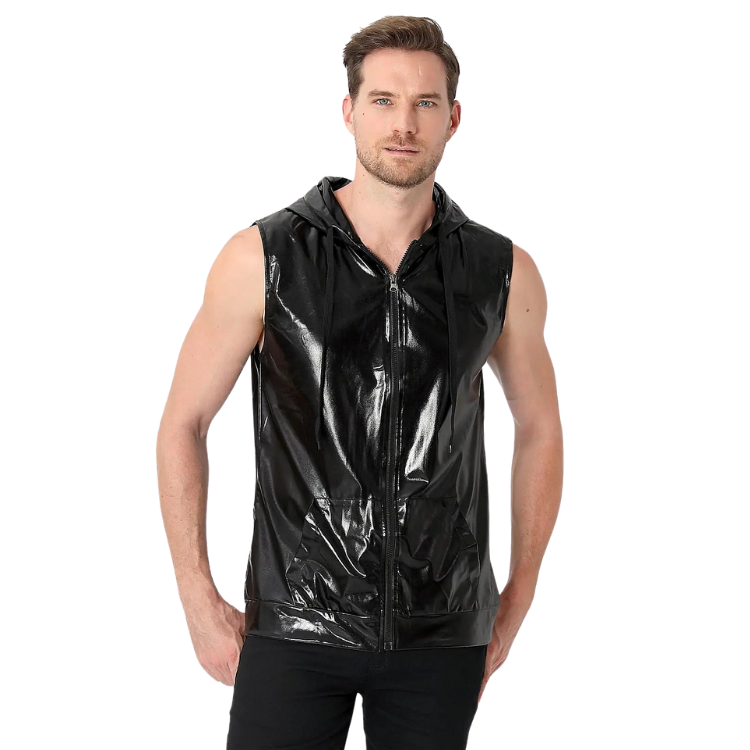 Metallic Zip-Up Klub Kid Vest