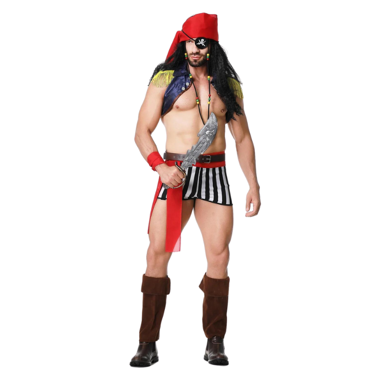 Naughty Nautical Gay Pirate Costume Set