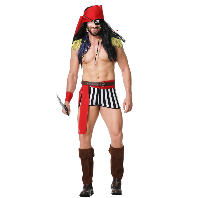 Naughty Nautical Gay Pirate Costume Set