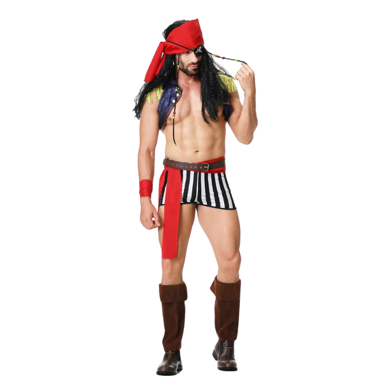 Naughty Nautical Gay Pirate Costume Set