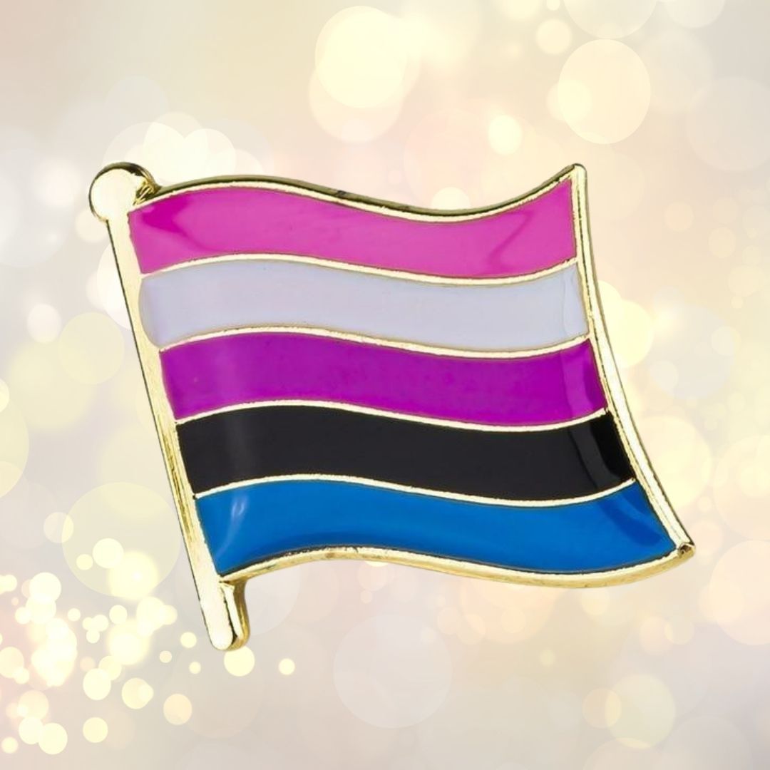 Genderfluid Flag Enamel Pin