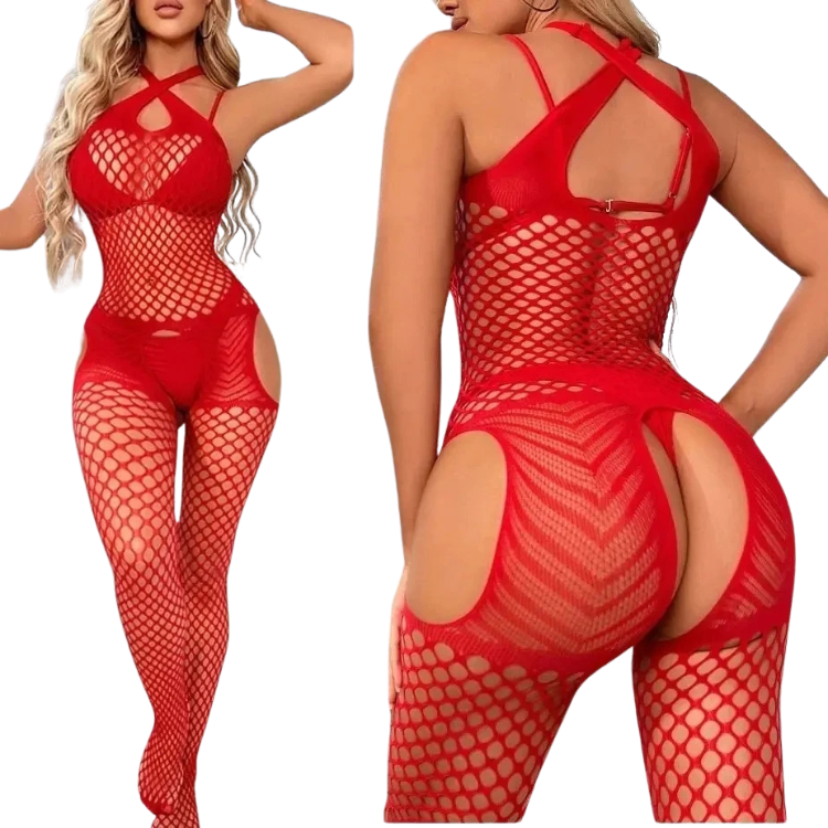 One-Piece Fishnet Hollow Temptation Tights