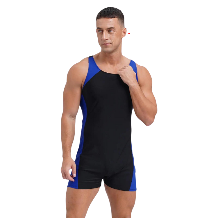 One-Piece Male Swim Jumpsuit