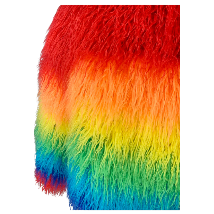 Opulent LGBT Rainbow Luxe Coat