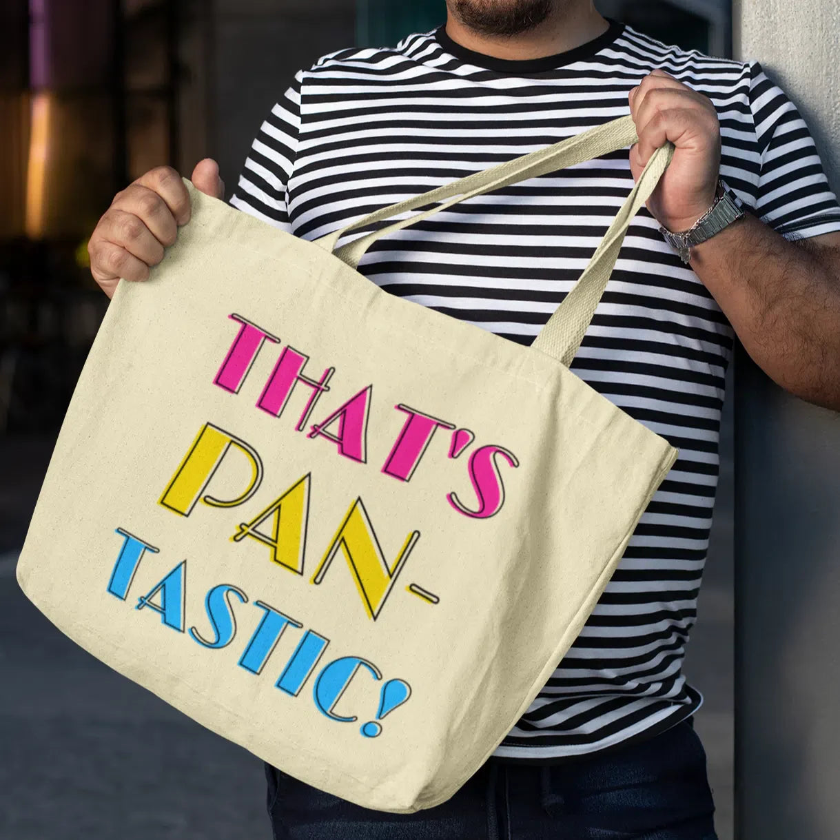 That's Pan-Tastic Large Organic Tote Bag