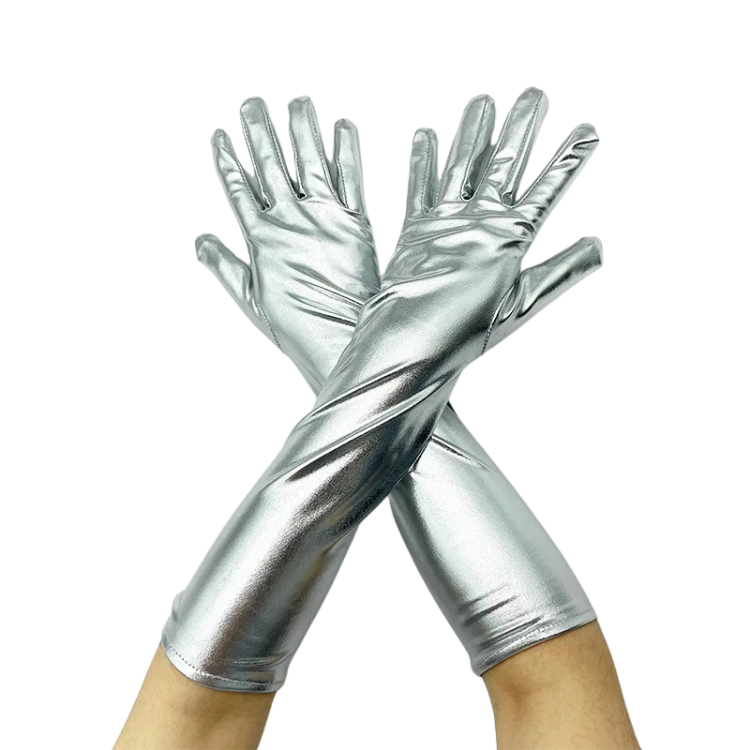 Patent Shine Pole-Dance  Gloves