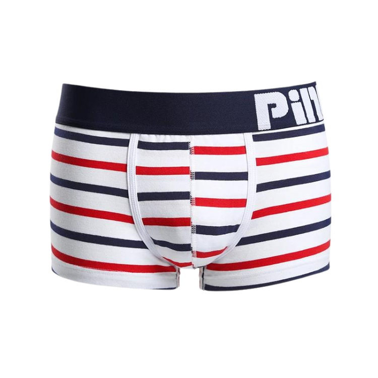 Pink Hero Simple Striped Boxers