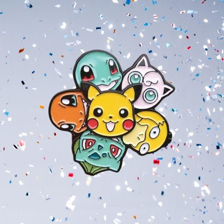 Pokemon Friends Enamel Pin