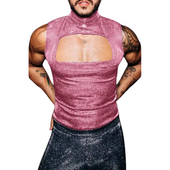 Pretty In Pink Hollow Crop Top