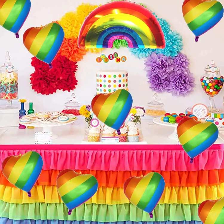 Pride Rainbow Love Foil Balloons