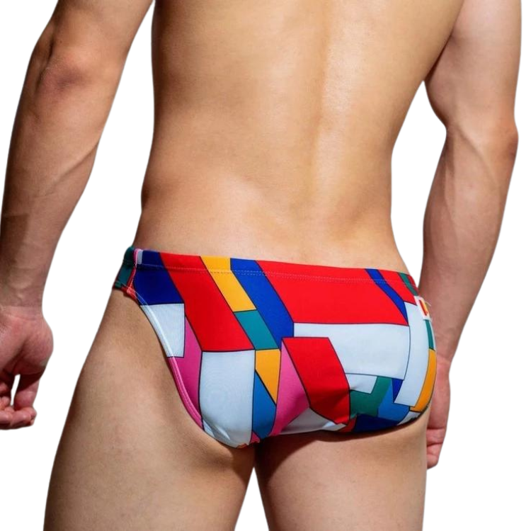 Psychedelic Dive Swim Briefs
