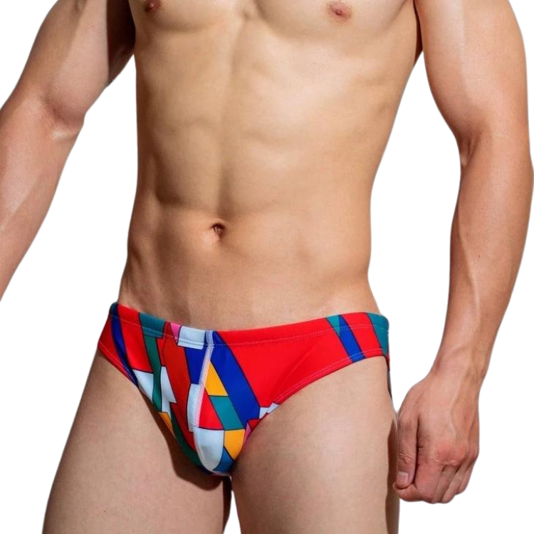 Psychedelic Dive Swim Briefs