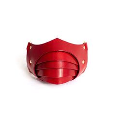 Punk Leather Breathable Mask