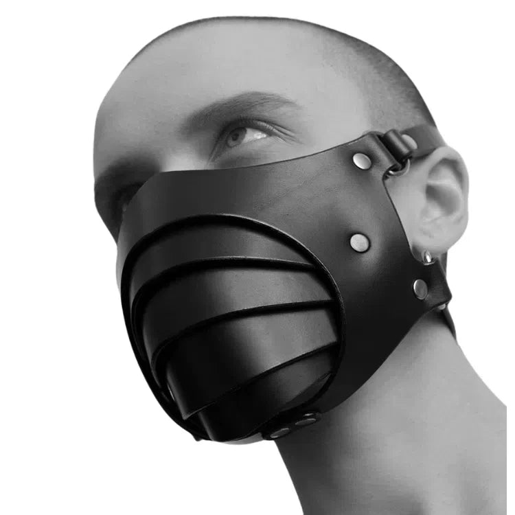 Punk Leather Breathable Mask