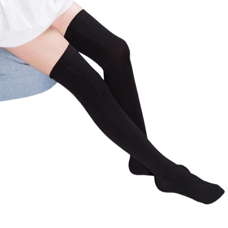 Queer-Approved Cozy Over-Knee Lace Socks