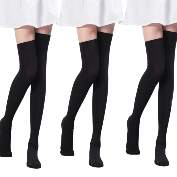 Queer-Approved Cozy Over-Knee Lace Socks