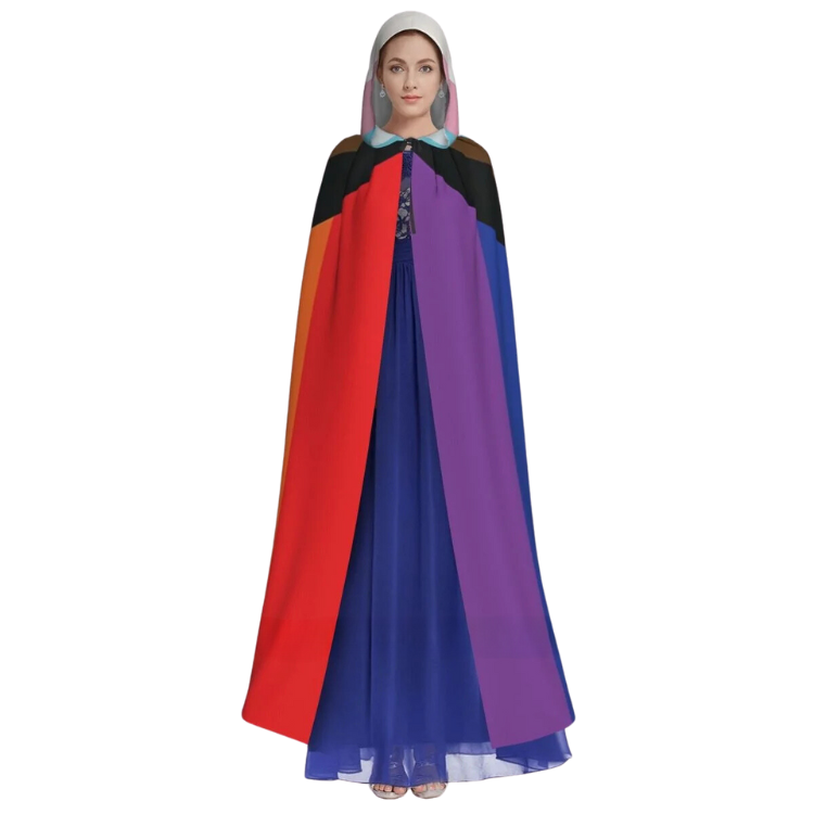 Queer Radiance Gay Pride Hooded Cape