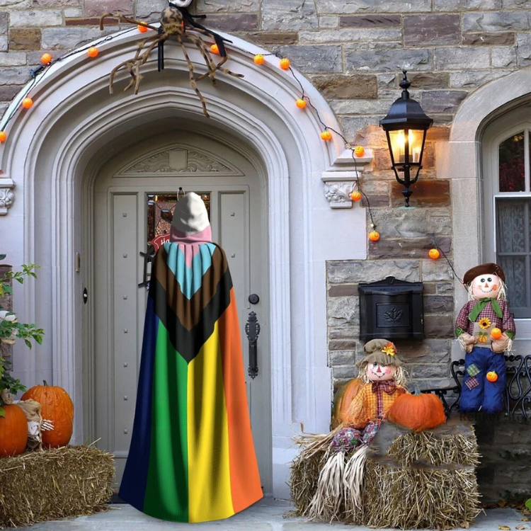 Queer Radiance Gay Pride Hooded Cape