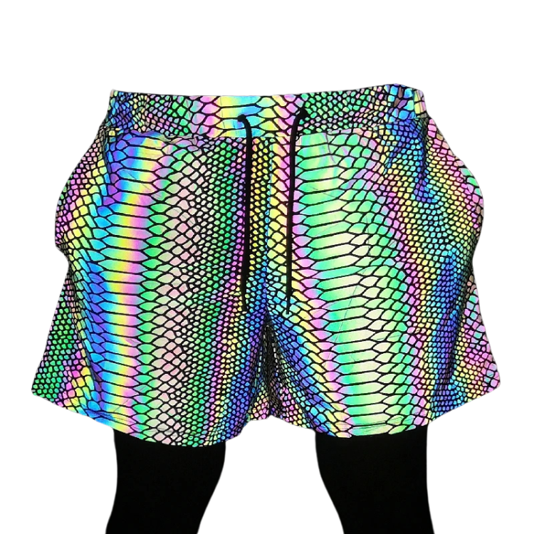 Rainbow-Reflect Snake Street T-Shirt Shorts