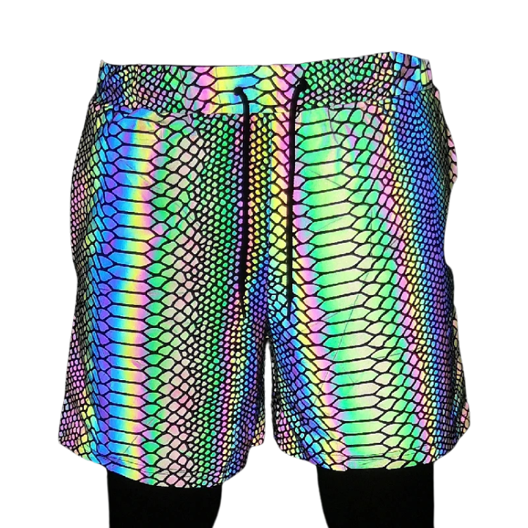 Rainbow-Reflect Snake Street T-Shirt Shorts