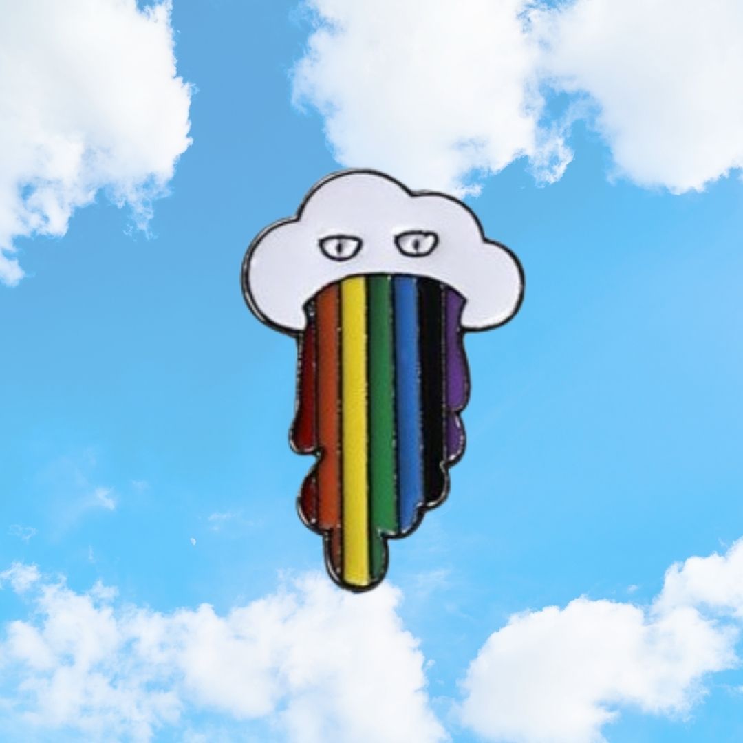 Rainbow Cloud Enamel Pin
