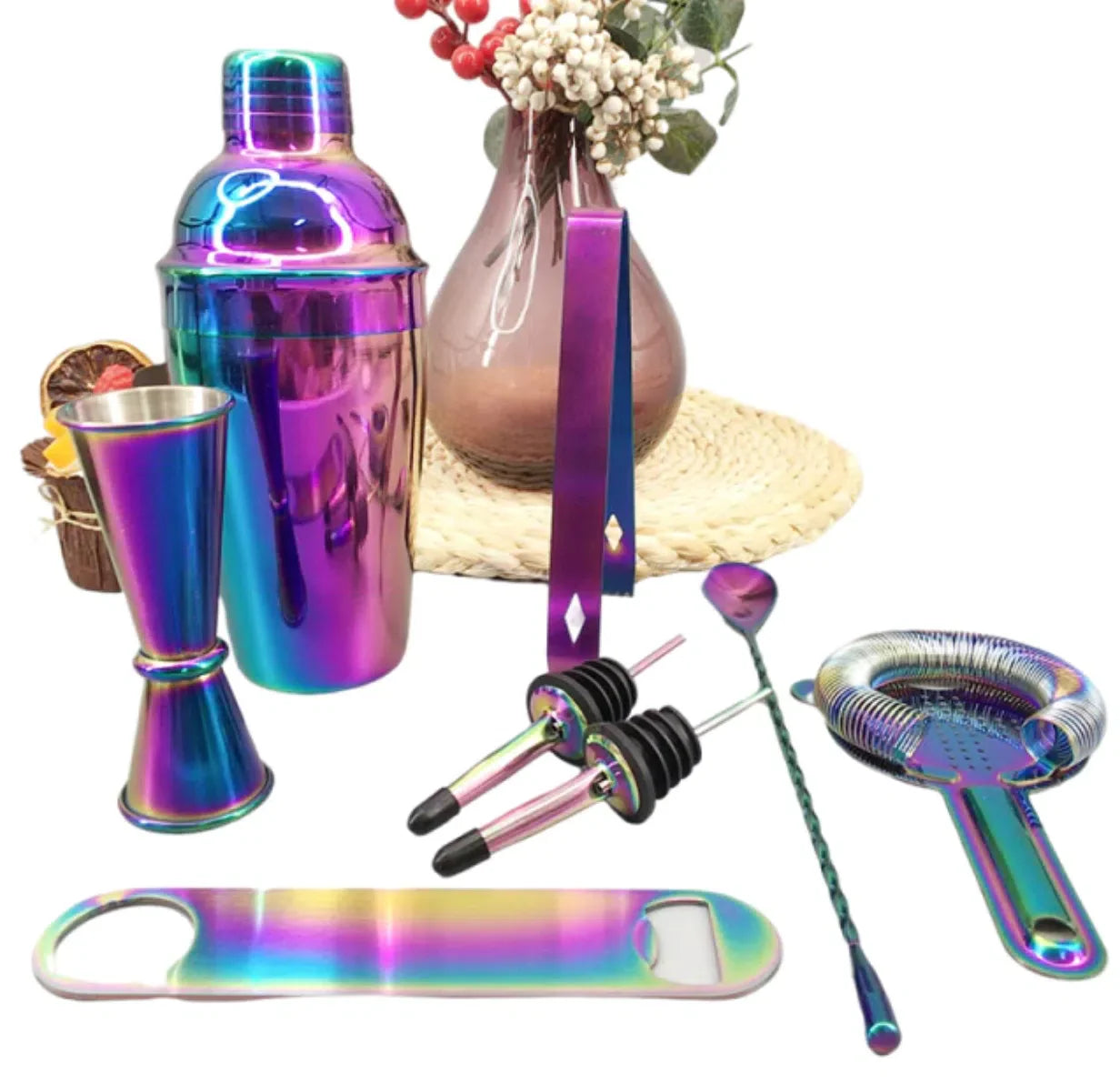 Rainbow Cocktail Shaker Set