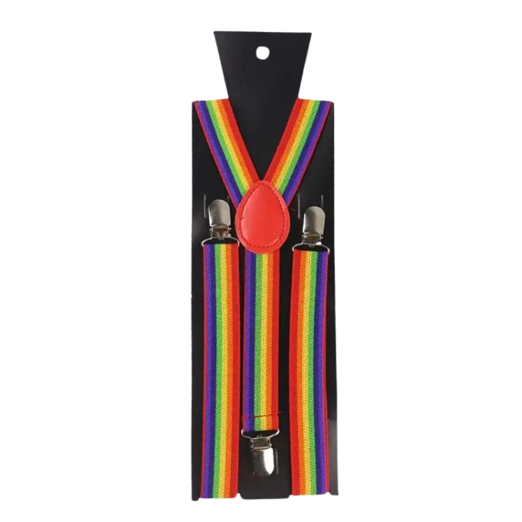 Rainbow Embrace Braces & Bowtie