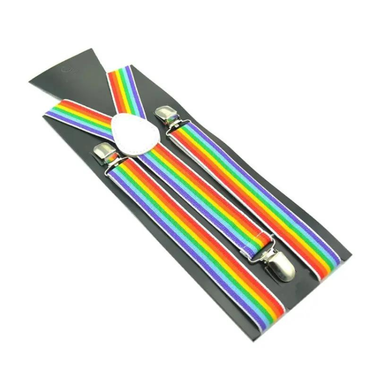 Rainbow Embrace Braces & Bowtie