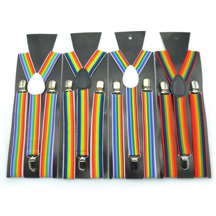 Rainbow Embrace Braces & Bowtie