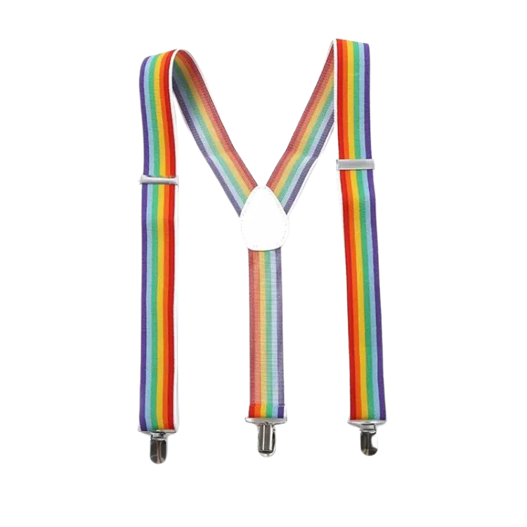 Rainbow Embrace Braces & Bowtie